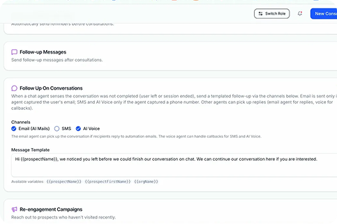 Call logging and handoff illustration