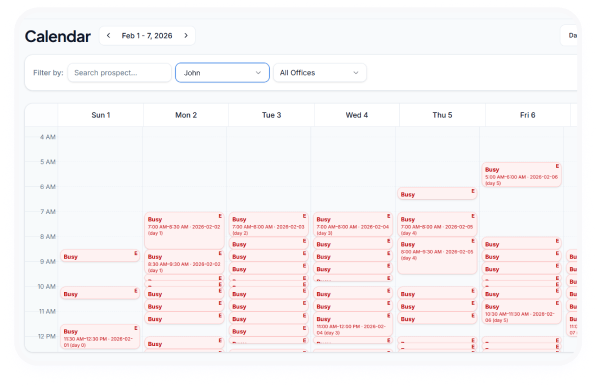 Step 3: book appointments with calendar sync